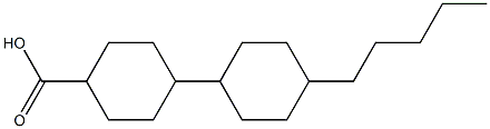 1'-pentyl-4,4'-biscyclohexane-1-carboxylic acid 结构式