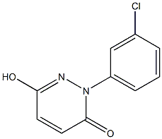 2-(3-chlorophenyl)-6-hydroxy-3(2H)-pyridazinone 结构式