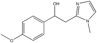 1-(4-methoxyphenyl)-2-(1-methyl-1H-imidazol-2-yl)ethanol 结构式