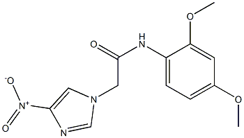 N-(2,4-dimethoxyphenyl)-2-{4-nitro-1H-imidazol-1-yl}acetamide 结构式