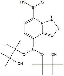 2,1,3-苯并噻二唑-4,7-双(硼酸频那醇酯) 结构式