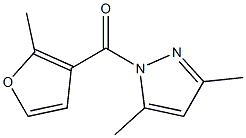 (3,5-dimethyl-1H-pyrazol-1-yl)(2-methyl-3-furyl)methanone 结构式