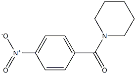 (4-nitrophenyl)(1-piperidinyl)methanone 结构式