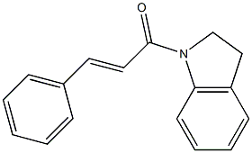 (E)-1-(2,3-dihydro-1H-indol-1-yl)-3-phenyl-2-propen-1-one 结构式