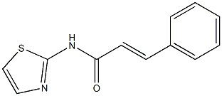 (E)-3-phenyl-N-(1,3-thiazol-2-yl)-2-propenamide 结构式
