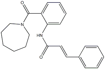 (E)-N-[2-(1-azepanylcarbonyl)phenyl]-3-phenyl-2-propenamide 结构式