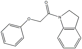 1-(2,3-dihydro-1H-indol-1-yl)-2-phenoxy-1-ethanone 结构式