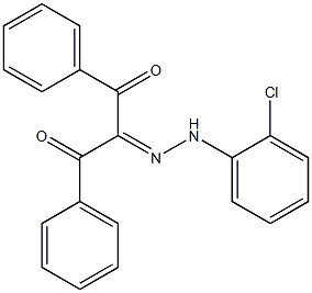 1,3-diphenyl-1,2,3-propanetrione 2-[N-(2-chlorophenyl)hydrazone] 结构式