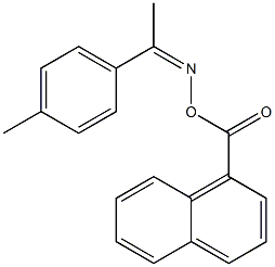 N-[(Z)-1-(4-methylphenyl)ethylidene]-N-(1-naphthoyloxy)amine 结构式