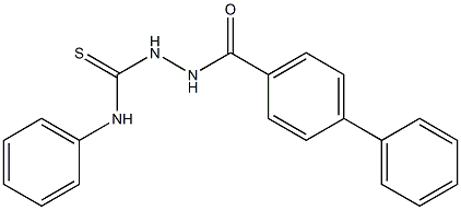 2-([1,1'-biphenyl]-4-ylcarbonyl)-N-phenyl-1-hydrazinecarbothioamide 结构式