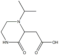 2-(1-isopropyl-3-oxo-2-piperazinyl)acetic acid 结构式