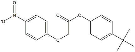 4-(tert-butyl)phenyl 2-(4-nitrophenoxy)acetate 结构式