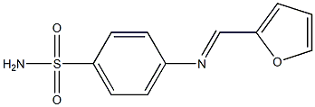 4-{[(E)-2-furylmethylidene]amino}benzenesulfonamide 结构式