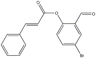 4-bromo-2-formylphenyl (E)-3-phenyl-2-propenoate 结构式