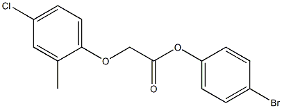 4-bromophenyl 2-(4-chloro-2-methylphenoxy)acetate 结构式