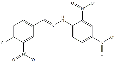 4-chloro-3-nitrobenzaldehyde N-(2,4-dinitrophenyl)hydrazone 结构式