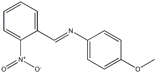 N-(4-methoxyphenyl)-N-[(E)-(2-nitrophenyl)methylidene]amine 结构式