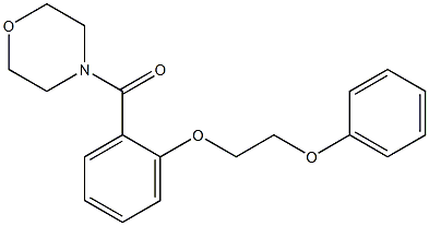 4-morpholinyl[2-(2-phenoxyethoxy)phenyl]methanone 结构式