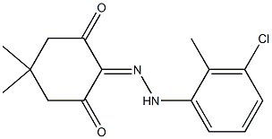 5,5-dimethyl-1,2,3-cyclohexanetrione 2-[N-(3-chloro-2-methylphenyl)hydrazone] 结构式