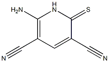 6-amino-2-thioxo-1,2-dihydro-3,5-pyridinedicarbonitrile 结构式