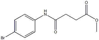 methyl 4-(4-bromoanilino)-4-oxobutanoate 结构式