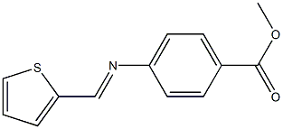 methyl 4-{[(E)-2-thienylmethylidene]amino}benzoate 结构式