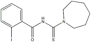 N-(1-azepanylcarbothioyl)-2-iodobenzamide 结构式