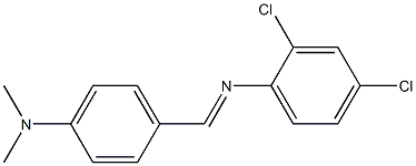 2,4-dichloro-N-{(E)-[4-(dimethylamino)phenyl]methylidene}aniline 结构式