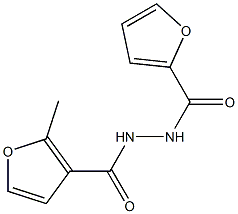 N'-(2-methyl-3-furoyl)-2-furohydrazide 结构式