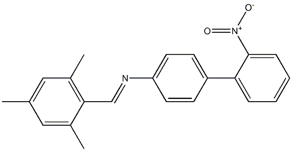 N-[(E)-mesitylmethylidene]-N-(2'-nitro[1,1'-biphenyl]-4-yl)amine 结构式