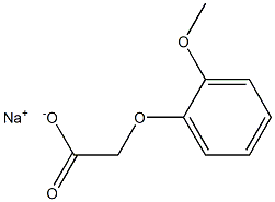 sodium 2-(2-methoxyphenoxy)acetate 结构式