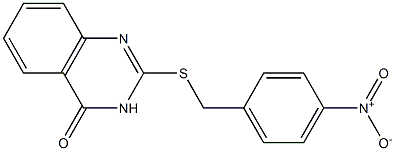 2-[(4-nitrobenzyl)sulfanyl]-4(3H)-quinazolinone 结构式