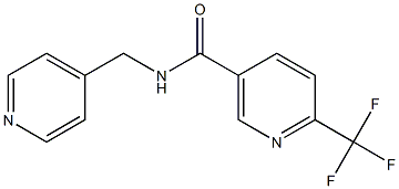 N-(4-pyridinylmethyl)-6-(trifluoromethyl)nicotinamide 结构式