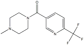 (4-methylpiperazino)[6-(trifluoromethyl)-3-pyridinyl]methanone 结构式