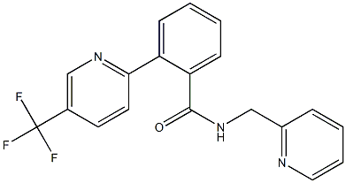 N-(2-pyridinylmethyl)-2-[5-(trifluoromethyl)-2-pyridinyl]benzenecarboxamide 结构式