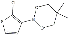 2-(2-Chloro-3-thienyl)-5,5-dimethyl-1,3,2-dioxaborinane 结构式