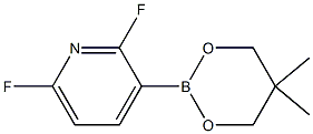 3-(5,5-Dimethyl-1,3,2-dioxaborinan-2-yl)-2,6-difluoropyridine 结构式