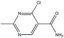 4-chloro-2-methylpyrimidine-5-carboxamide 结构式