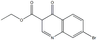 7-溴-3,4-二氢-4-羰基喹啉-3-羧酸乙酯 结构式