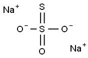 硫代硫酸钠溶液, 0,1 MOL/L (0,1 N) 结构式