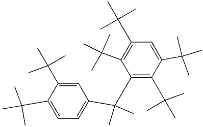 2-(2,3,5,6-Tetra-tert-butylphenyl)-2-(3,4-di-tert-butylphenyl)propane 结构式