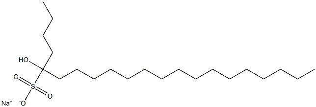 5-Hydroxyhenicosane-5-sulfonic acid sodium salt 结构式