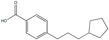 p-(3-Cyclopentylpropyl)benzoic acid 结构式