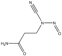 3-(Nitrosocyanoamino)propanamide 结构式