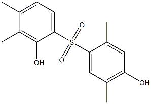 2,4'-Dihydroxy-2',3,4,5'-tetramethyl[sulfonylbisbenzene] 结构式