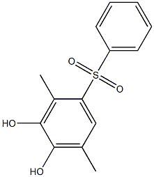 3,4-Dihydroxy-2,5-dimethyl[sulfonylbisbenzene] 结构式