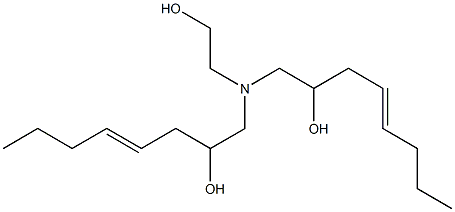 1,1'-[(2-Hydroxyethyl)imino]bis(4-octen-2-ol) 结构式