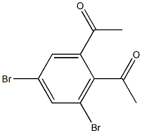 2'-Acetyl-3',5'-dibromoacetophenone 结构式