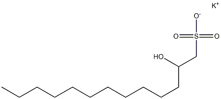 2-Hydroxytridecane-1-sulfonic acid potassium salt 结构式