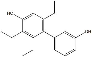 2,3,6-Triethyl-1,1'-biphenyl-3',4-diol 结构式